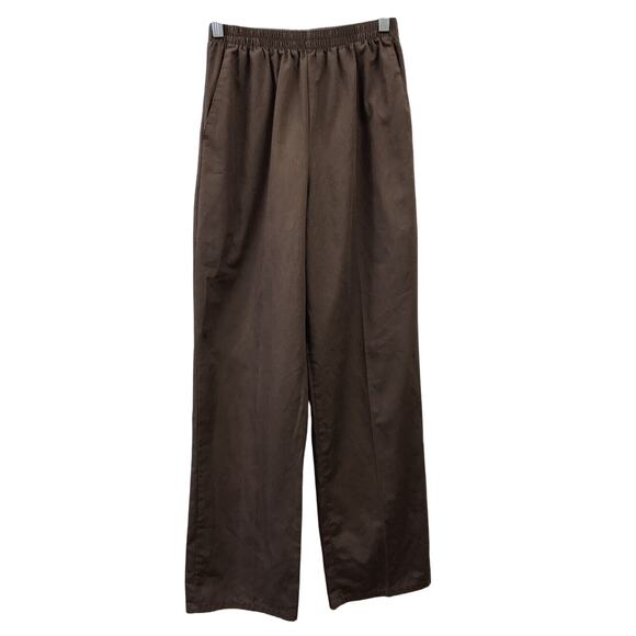 Cherokee Pants Womens XS Scrub Brown Elastic Waist Pockets - Picture 1 of 8